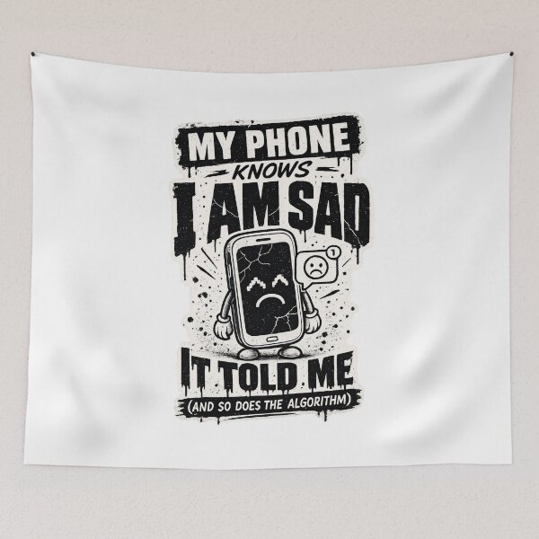 Item preview, My Phone Knows I Am Sad designed and sold by JMDG Studio.