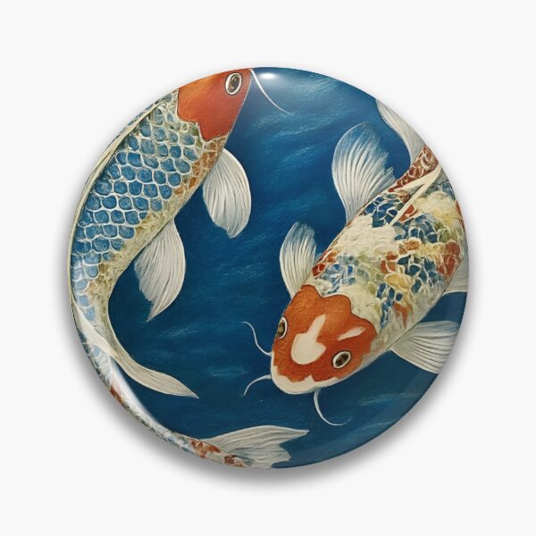 Item preview, Elegant Playful Japanese Koi Fish Swimming In Lotus Pond Seamless Patterns designed and sold by Matt_Smith.