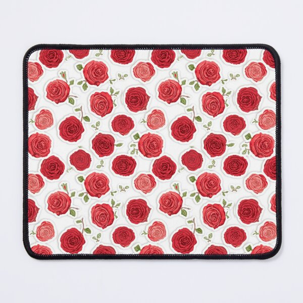 Item preview, Romantic Red Roses Doodle Pattern Soft Fleece Blanket designed and sold by MR4me.