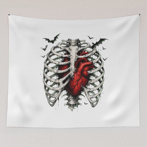 Item preview, Gothic Anatomical Heart With Bats Halloween designed and sold by chattsuede.