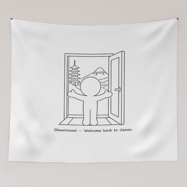 Item preview, Okaerinasai – Welcome Back to Japan | Mount Fuji & Pagoda designed and sold by japan-picto.