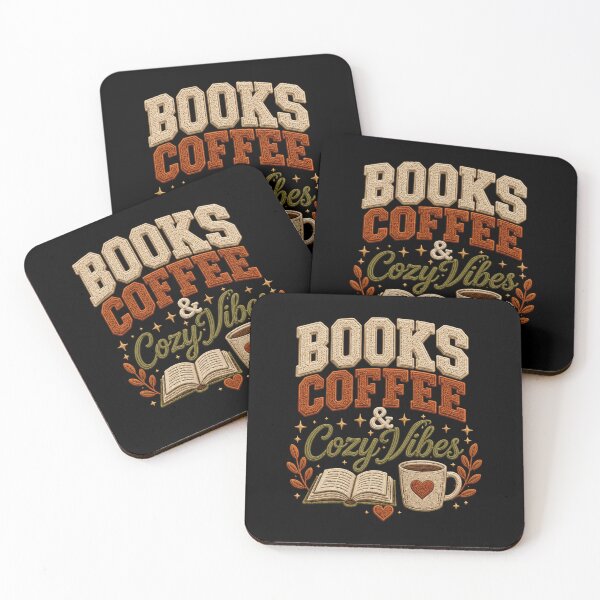 Item preview, Books Coffee Cozy Vibes Reading Lover Design designed and sold by markymaarty.