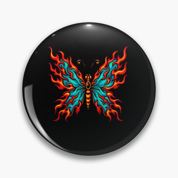 Item preview, Fiery Blue Butterfly With Flame Wings designed and sold by elderberry.