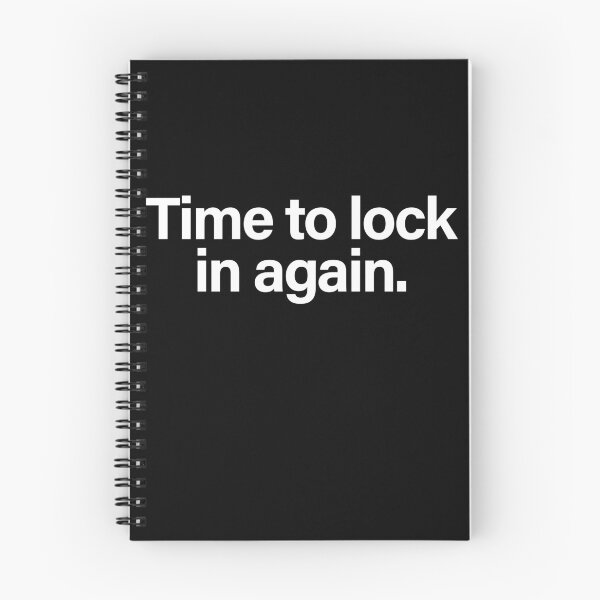 Item preview, Time to Lock In Again – Motivational Focus & Productivity Slogan designed and sold by Quote Chaos.