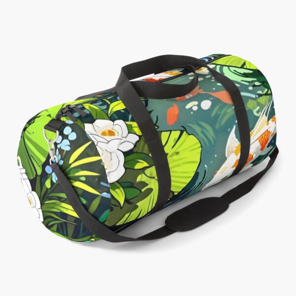 Item preview, Elegant Playful Japanese Koi Fish Swimming In Lotus Pond Seamless Patterns designed and sold by Matt_Smith.