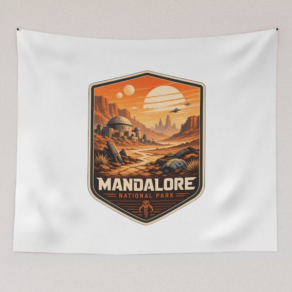 Item preview, Mandalore National Park Landscape designed and sold by FrontierCosmic.