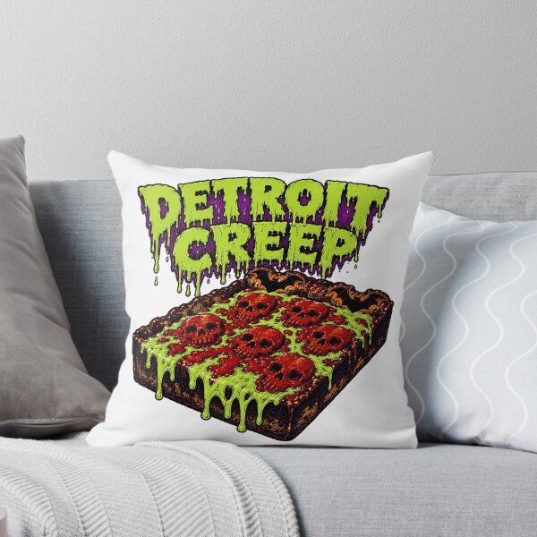 Item preview, Detroit Horror Pizza Creep Skull Slime Halloween designed and sold by chattsuede.