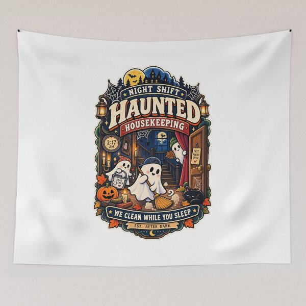 Item preview, NIGHT SHIFT — HAUNTED HOUSEKEEPING designed and sold by theOne_Design.