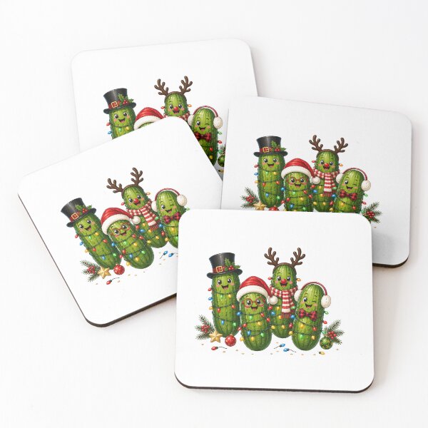 Item preview, Christmas Pickle Family – Funny Holiday Design designed and sold by BackTWO.