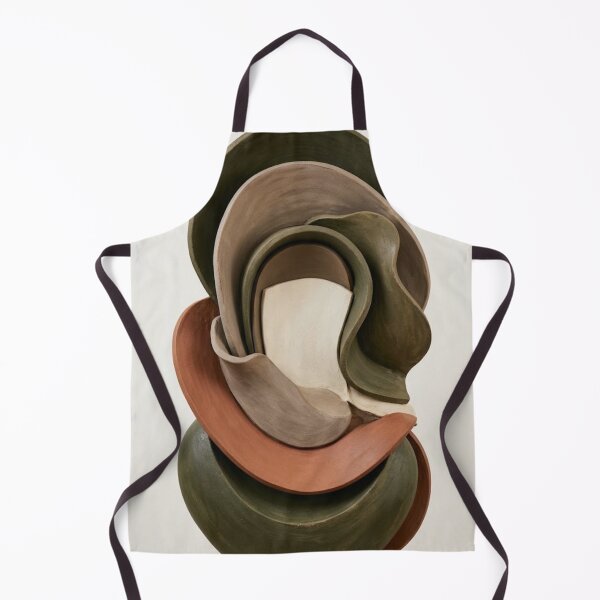 Item preview, Sculpted Earth - Abstract 3D Ceramic Art Print designed and sold by Zaramodo.