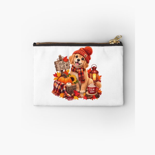 Item preview, Cute Golden Retriever Cozy Fall Autumn Vibes designed and sold by TinyWeird.