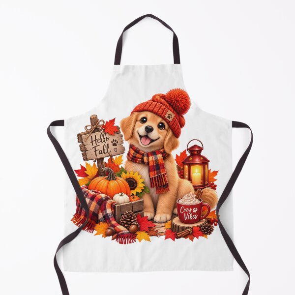 Item preview, Cute Golden Retriever Cozy Fall Autumn Vibes designed and sold by TinyWeird.