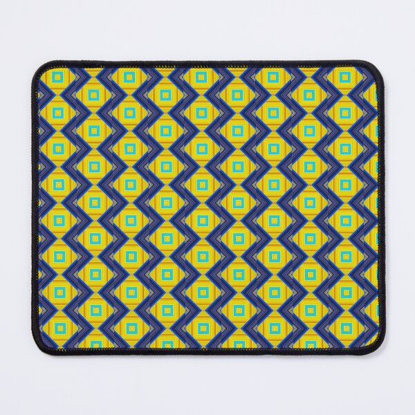 Item preview, Periwinkle Yellow Woven Natural Weaving Lattice Zigzag designed and sold by whimsiqueer.