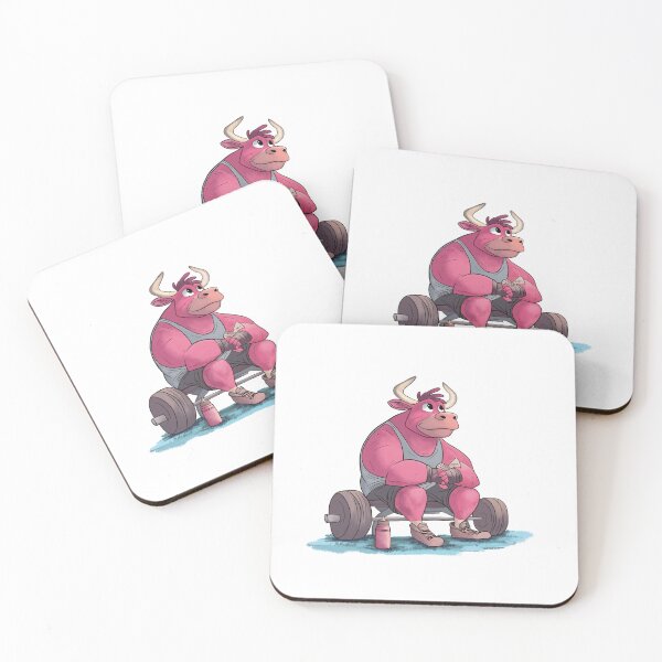 Item preview, Pink Gym Cow – a gift for gym lovers designed and sold by FMproject.