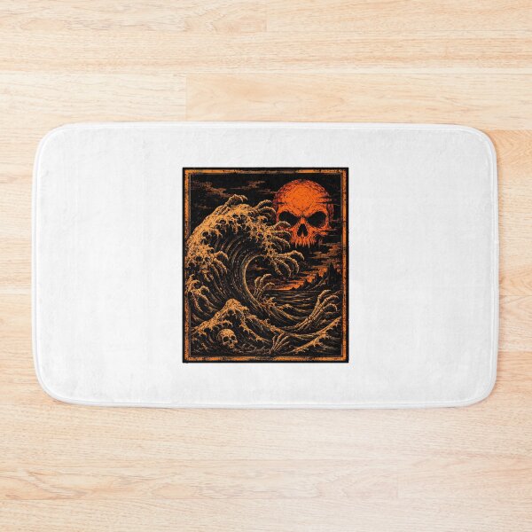 Item preview, Gothic Great Wave Skull Heavy Metal Horror designed and sold by chattsuede.