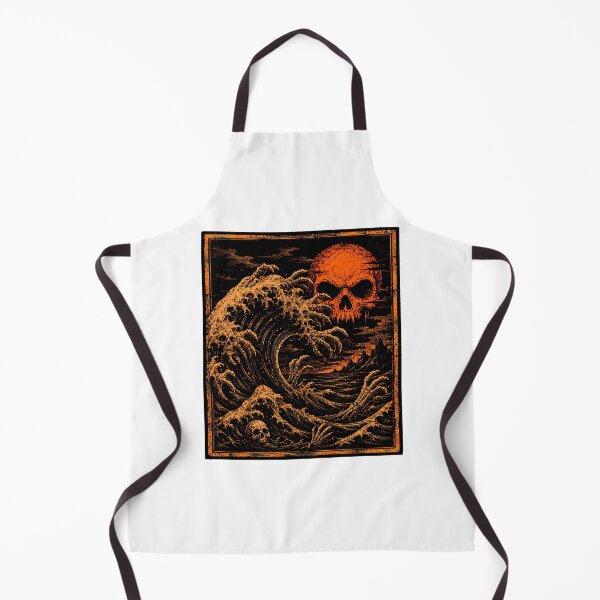 Item preview, Gothic Great Wave Skull Heavy Metal Horror designed and sold by chattsuede.