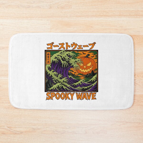 Item preview, Spooky Wave Halloween Ukiyo-e Japanese Woodblock Parody designed and sold by chattsuede.