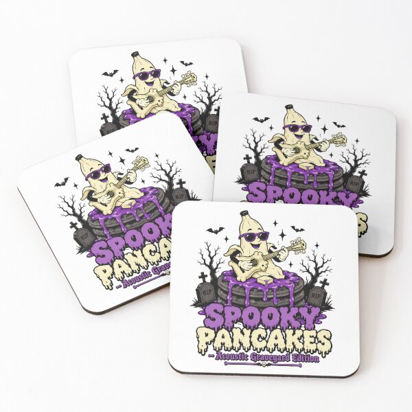 Item preview, Banana Ghost Guitarist Spooky Pancake Halloween designed and sold by chattsuede.