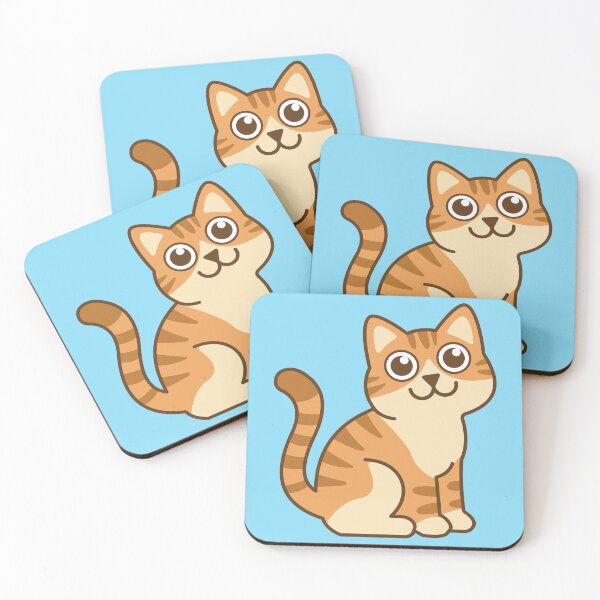 Item preview, The orange tabby cat with big, round eyes is sitting there, smiling sweetly at you. designed and sold by thailerd.