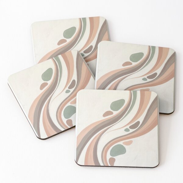 Item preview, Sage Movement - Flowing Abstract Earth Tone Painting designed and sold by Zaramodo.
