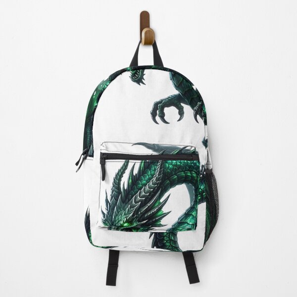 Item preview, Emerald Green Dragon – Dark Fantasy Winged Dragon Illustration designed and sold by DragonSerpent Ink.