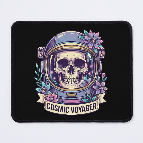 Item preview, Cosmic Voyager Skull Astronaut Floral Cosmic Retro designed and sold by iwzzuel.