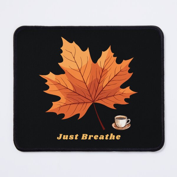 Item preview, Just Breathe Autumn Maple Leaf Coffee Cozy Design designed and sold by CHANCHANAI.