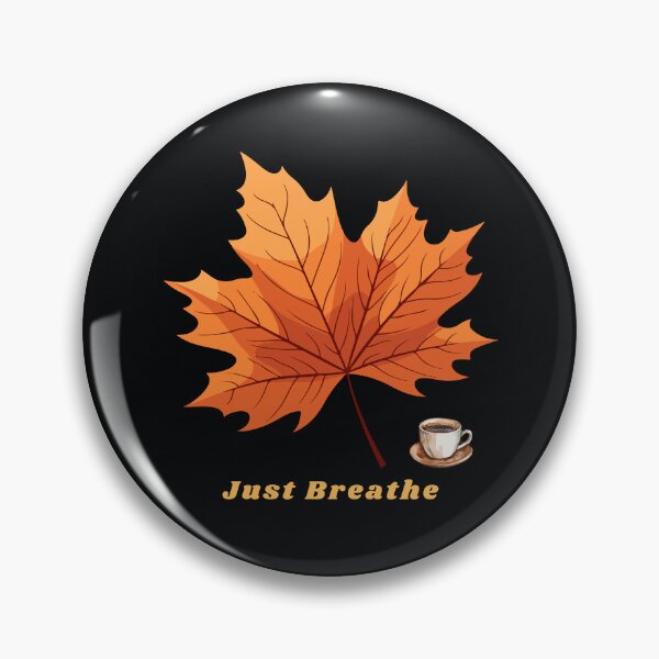 Item preview, Just Breathe Autumn Maple Leaf Coffee Cozy Design designed and sold by CHANCHANAI.
