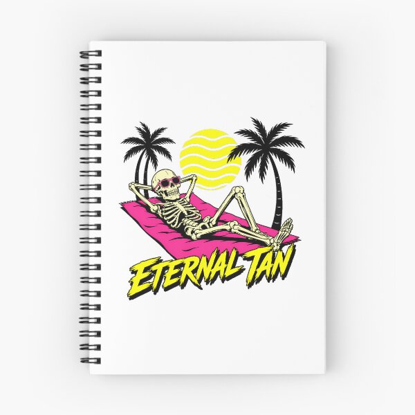 Item preview, Eternal Tan Skeleton Beach Skater Vibes Dark Humor designed and sold by chattsuede.