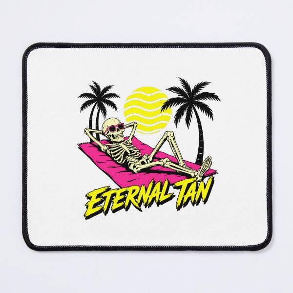 Item preview, Eternal Tan Skeleton Beach Skater Vibes Dark Humor designed and sold by chattsuede.
