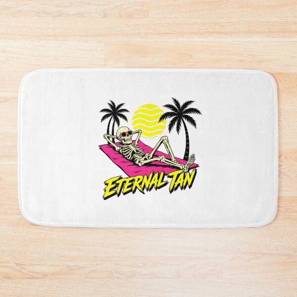 Item preview, Eternal Tan Skeleton Beach Skater Vibes Dark Humor designed and sold by chattsuede.