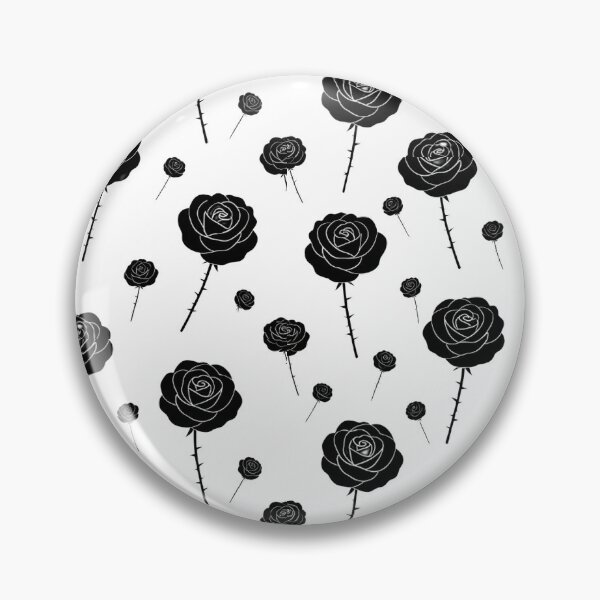 Item preview, White Outline Black Roses — Transparent Pattern designed and sold by Bondingbonding.
