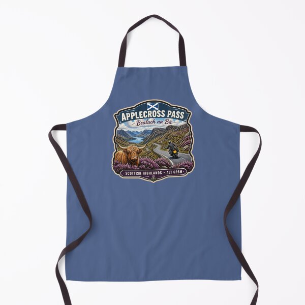 Item preview, Bealach na Ba Applecross Pass Pass of the Cattle Scotland Motorcycle Sticker & TShirt 11 designed and sold by OuterShellUK.