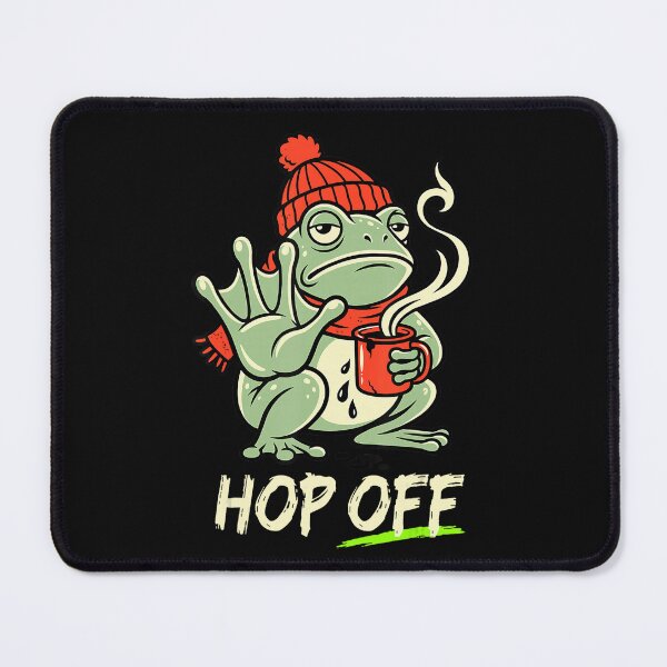 Item preview, Hop Off Grumpy Frog Coffee Lover Introvert Sarcasm Humor designed and sold by CharlieConon.
