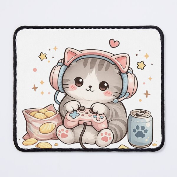 Item preview, Gaming Cat – Cute Gamer Cat Gaming Design designed and sold by Cool Tee World .