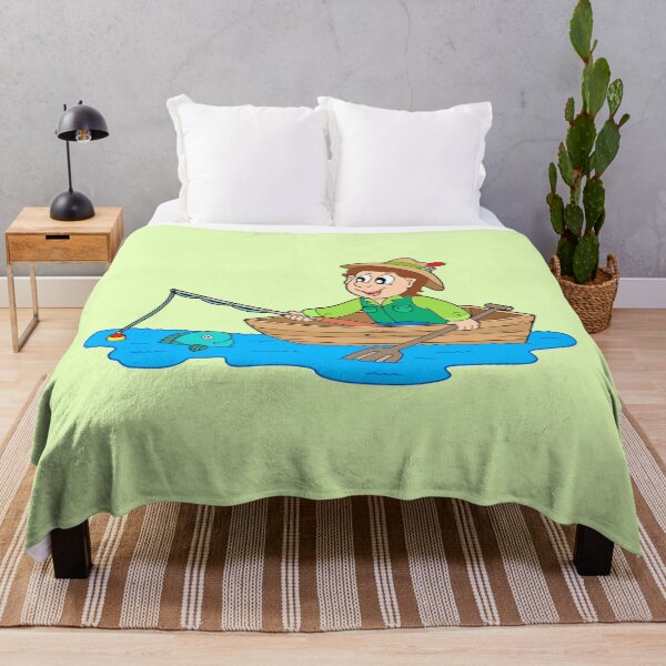 Item preview, Happy Fisherman Green designed and sold by ChristinasMess.