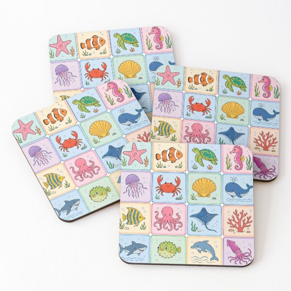 Item preview, Sea animals pattern designed and sold by Ruchi73.