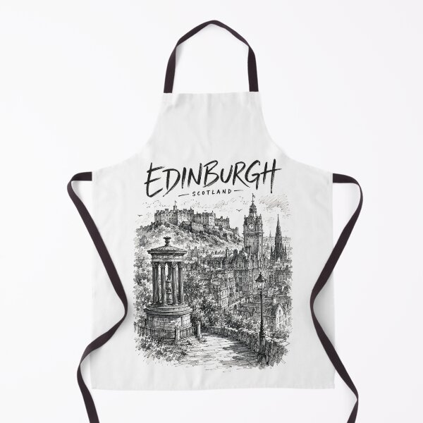 Item preview, Edinburgh Scotland Vintage Sketch Edinburgh Castle Calton Hill City Skyline Travel designed and sold by Yellowriversss.