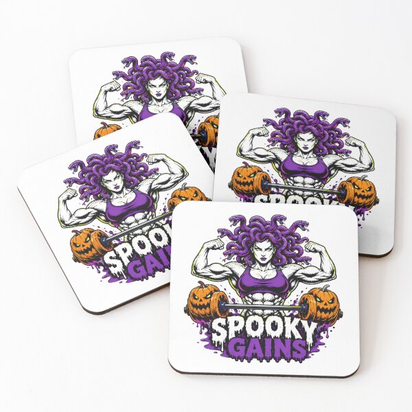 Item preview, Mascota culturista de Halloween de Spooky Gains Gorgon designed and sold by chattsuede.