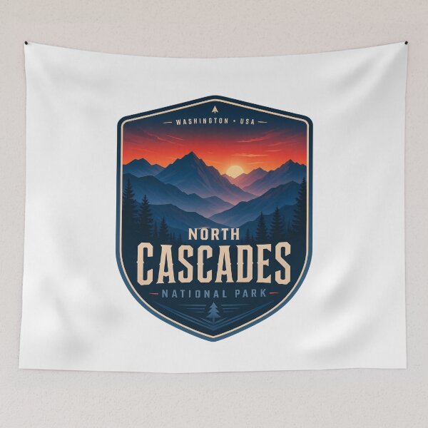 Aperçu de l'œuvre Paysage naturel du parc national des North Cascades créée et vendue par FrontierCosmic.
