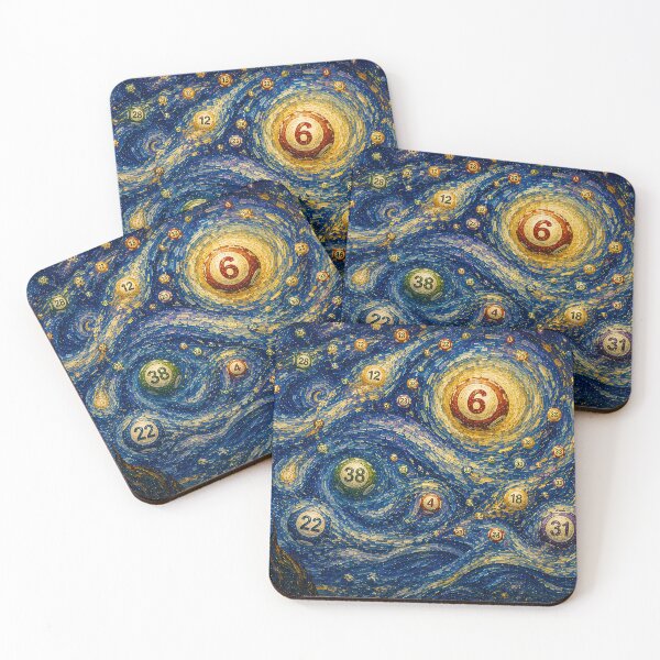 Item preview, Mark Six Starry Night - Van Gogh's Dream Travels (Impressionist Art) designed and sold by ianm1028.