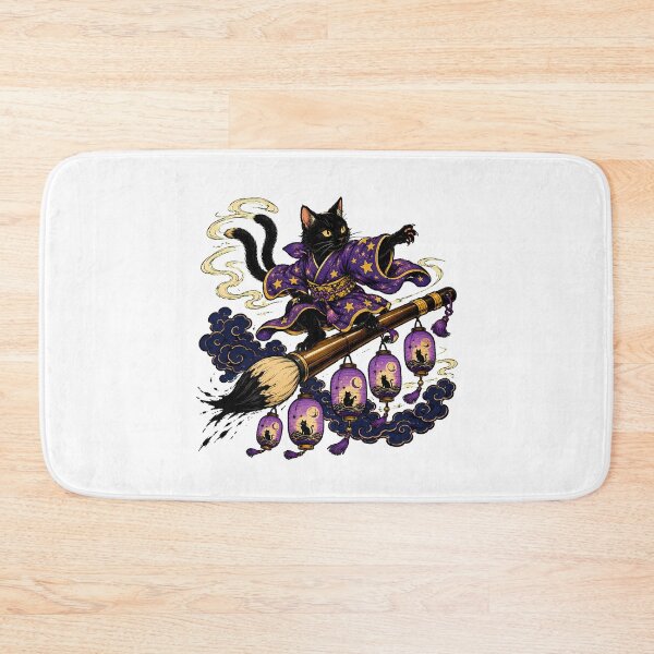 Item preview, Nekomata Wizard Cat Japanese Folklore Kimono designed and sold by chattsuede.