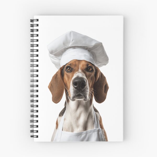 Item preview, English Foxhound Chef Dog Funny Cooking Apron Hat Cute Pet Portrait designed and sold by LazyOwlStore.
