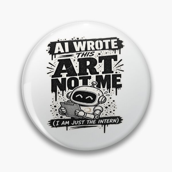 Item preview, AI Wrote This Art Not Me designed and sold by JMDG Studio.