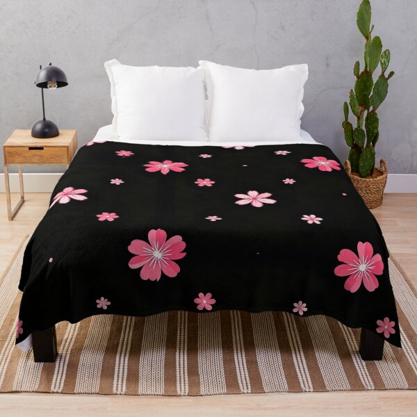 Item preview, Title: Pink Cherry Blossoms on Black designed and sold by Bondingbonding.