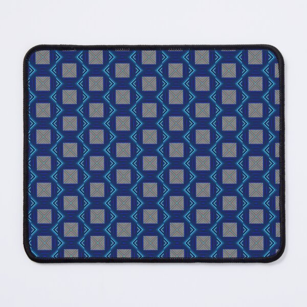 Item preview, Indigo Geometric Lattice Woven Pattern designed and sold by whimsiqueer.