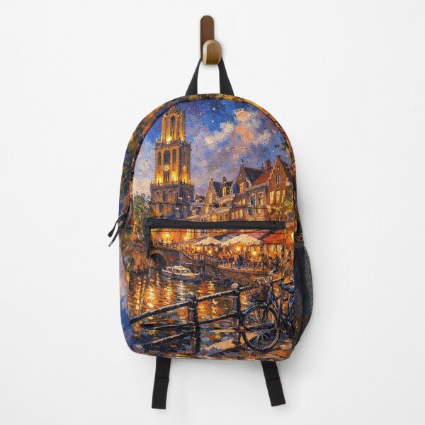 Item preview, Utrecht by night painting, the Netherlands – A Beautiful place in Europe. designed and sold by GalleryKauffeld.