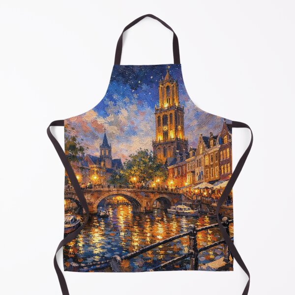 Item preview, Utrecht by night painting, the Netherlands – A Beautiful place in Europe. designed and sold by GalleryKauffeld.