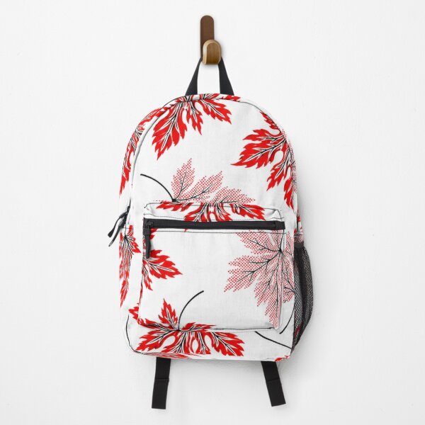 Item preview, Red Maple Leaves Pattern Half-Tone Dot Autumn Leaf Graphic designed and sold by PACS0011.