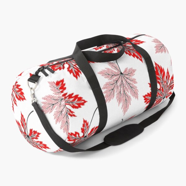 Item preview, Red Maple Leaves Pattern Half-Tone Dot Autumn Leaf Graphic designed and sold by PACS0011.